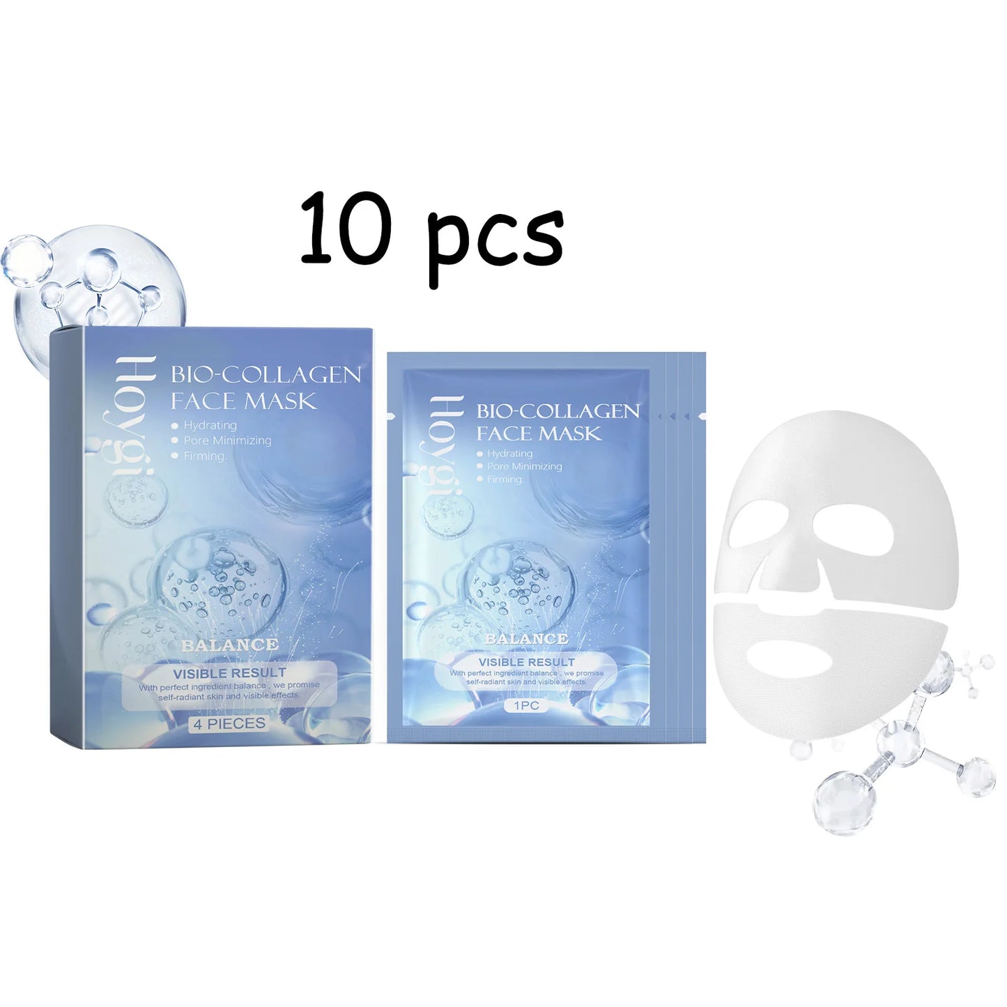 Hoygi Collagen Moisturize Face Mask Reduce Dullness Promote Health Skin Remove Wrinkles Refreshing Brightening Face Mask