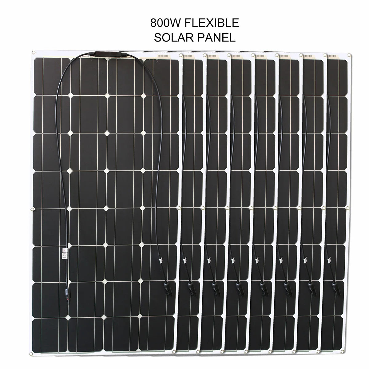 1000w flexible solar panel 12v 24v panel solar 100w monocrystalline battery charger for rv electric car camping yacht