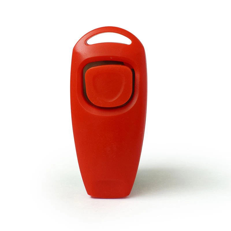 Pet Multifunctional 2 In 1 Clicker Whistle Dog Trainer Clicker With Keyring Pet Puppy Trainer Dog Flute Clicker Pet Supplies