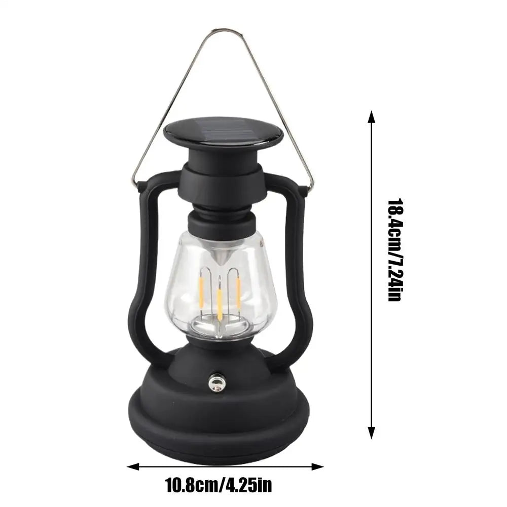 USB Rechargeable Camping Light Portable Hand Crank Generator Camping Tent Light Outdoor Solar Charging Waterproof LED Flashlight