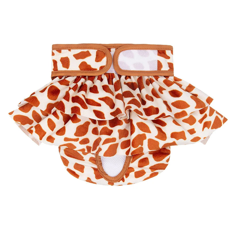 Reusable Washable Female Dog Diapers High Absorbency Leak-Proof Design Sanitary Pant Female Dog Physiological Skirt Pet Supplies