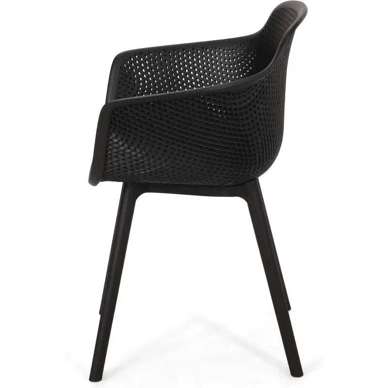 Popular Outdoor Dining Chair (Set of 4), Black Hot-Sell