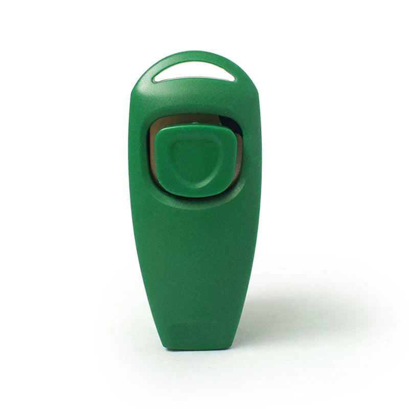 Pet Multifunctional 2 In 1 Clicker Whistle Dog Trainer Clicker With Keyring Pet Puppy Trainer Dog Flute Clicker Pet Supplies
