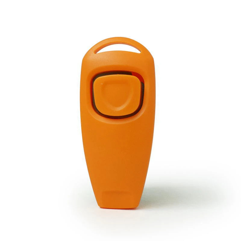 Pet Multifunctional 2 In 1 Clicker Whistle Dog Trainer Clicker With Keyring Pet Puppy Trainer Dog Flute Clicker Pet Supplies