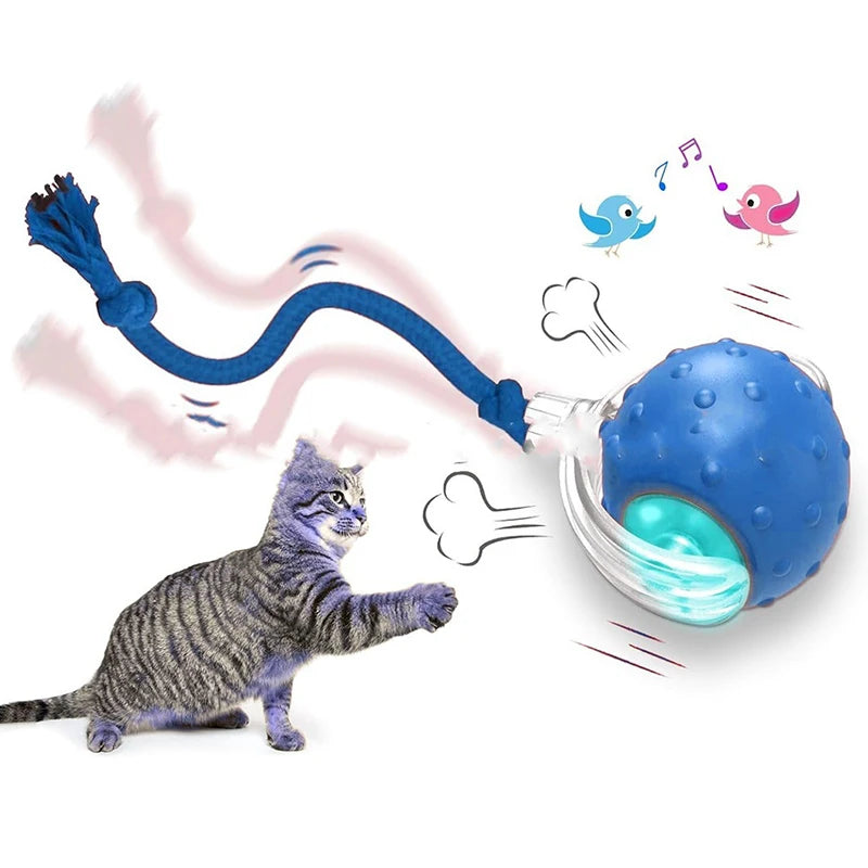 Interactive Cat Toys Ball Indoor Smart Ball Cat Toy Smart Cat Teaser Ball Rechargeable Electric Cat Ball Kitten Toy Pet Supplies