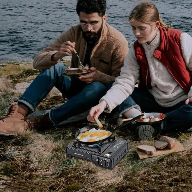 Portable Cassette Stove Cassette Cooking Stove For Camping Windproof High Performance Precise Heat Control Camp Cooking Heater