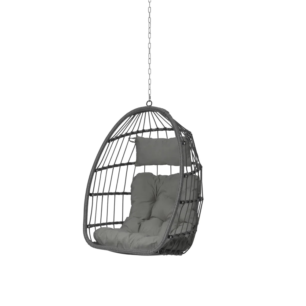 Outdoor Garden Rattan Egg Swing Chair Hanging Chair