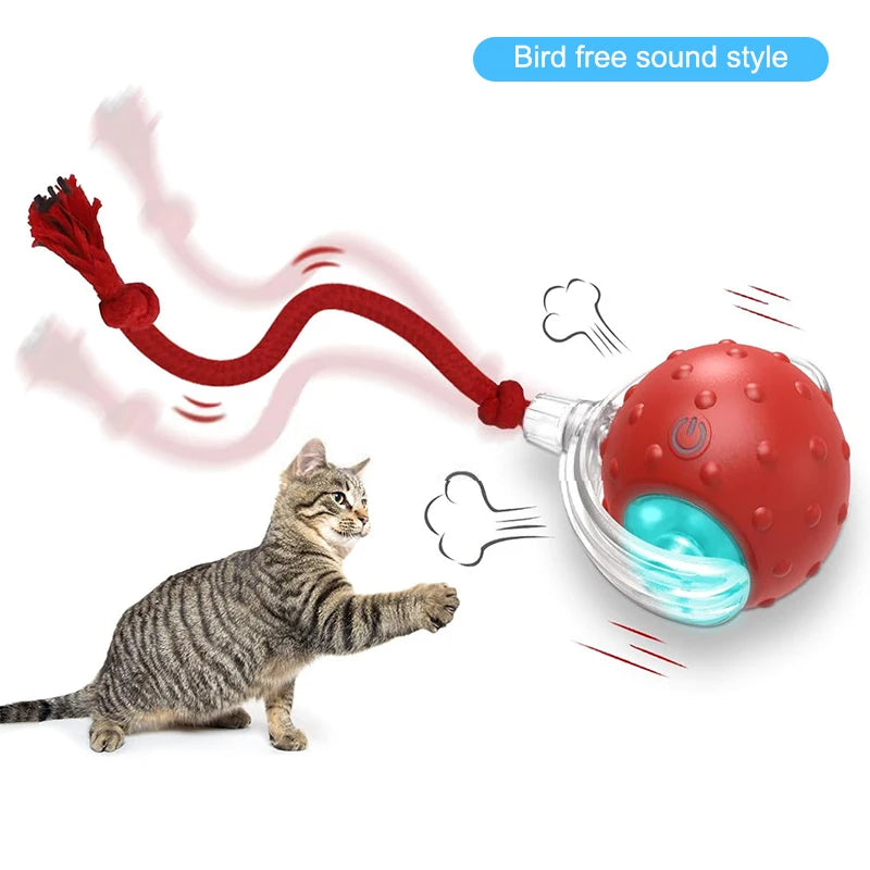 Interactive Cat Toys Ball Indoor Smart Ball Cat Toy Smart Cat Teaser Ball Rechargeable Electric Cat Ball Kitten Toy Pet Supplies