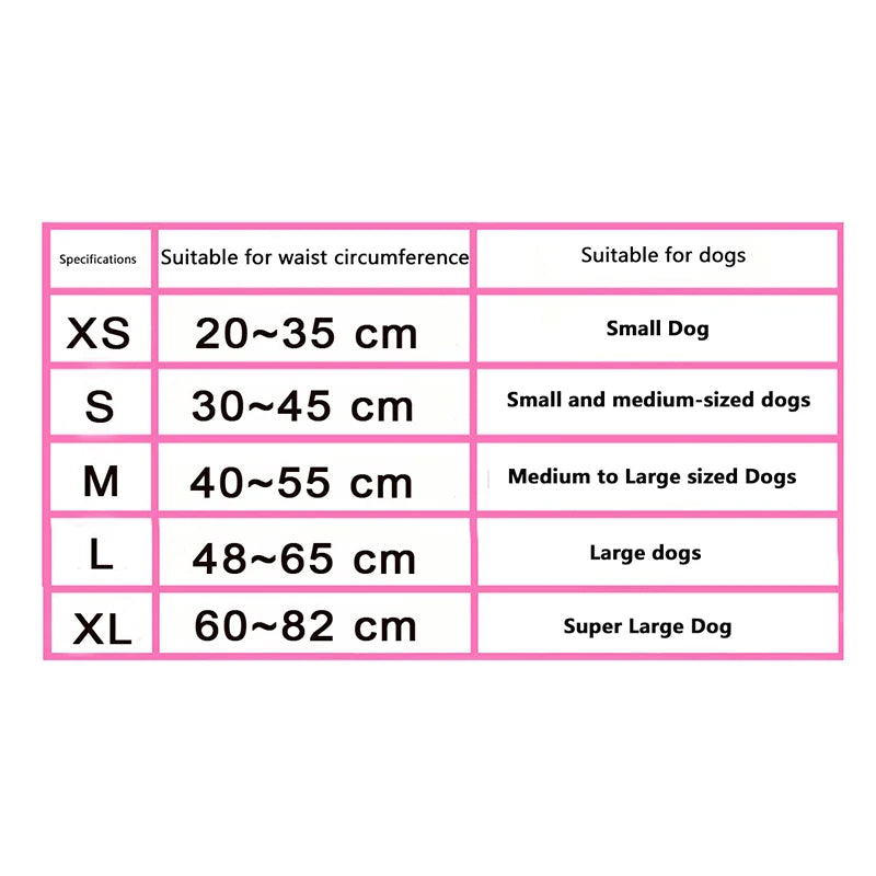 Reusable Washable Female Dog Diapers High Absorbency Leak-Proof Design Sanitary Pant Female Dog Physiological Skirt Pet Supplies