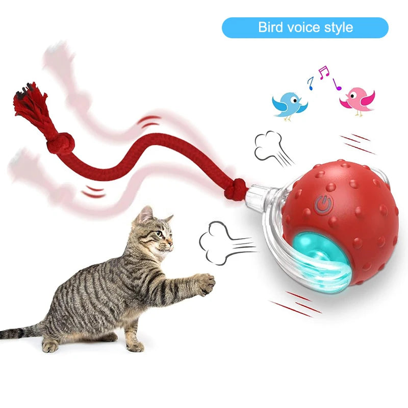 Interactive Cat Toys Ball Indoor Smart Ball Cat Toy Smart Cat Teaser Ball Rechargeable Electric Cat Ball Kitten Toy Pet Supplies