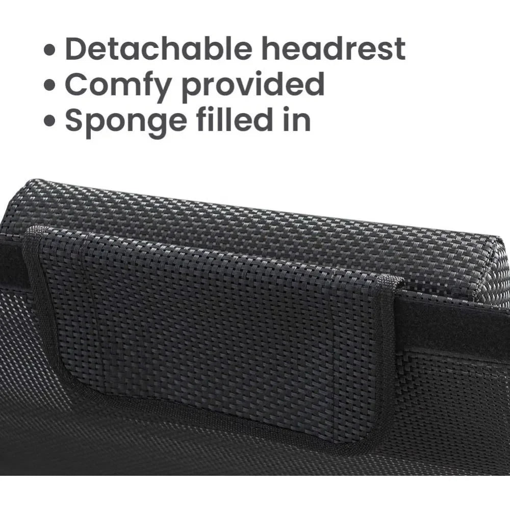 Outdoor Double Chaise Lounge Chair Swing Rocking Portable Hammock Bed Loveseat with Sun Shade & Wheels for Patio, Yard, Pool (B