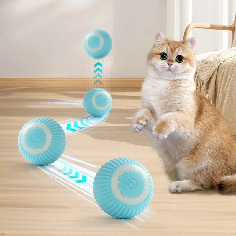 Pet Cat Smart Toy Ball Cat Automatic Rolling Ball Toy Pet Electric Ball Toys Indoor Kitten Interactive Ball Pet Supplies