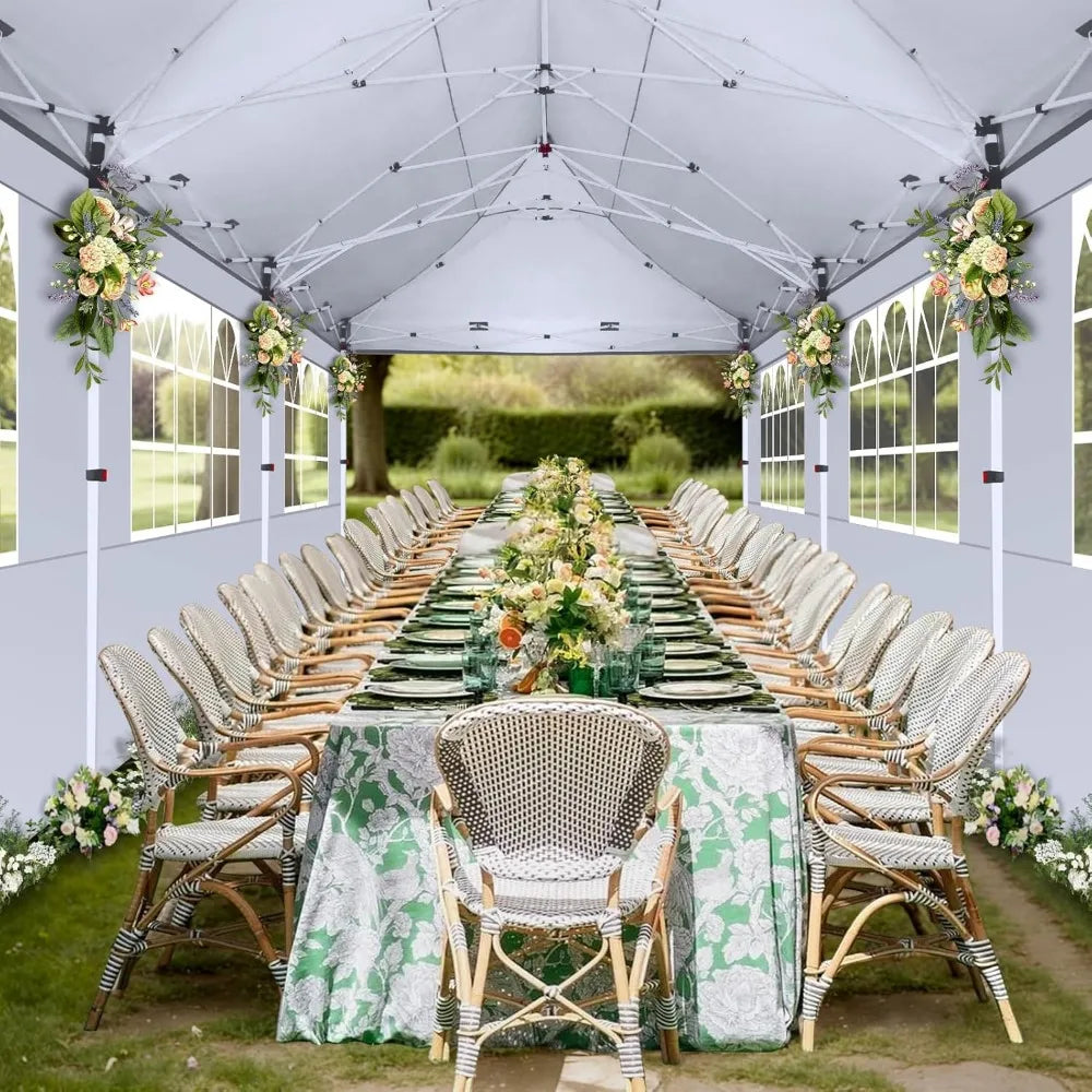 Canopy Tent 10x30 Pop Up Canopy with 8 Removable Sidewalls Party Tents for Parties Wedding Patio Commercial Waterproof and UV50
