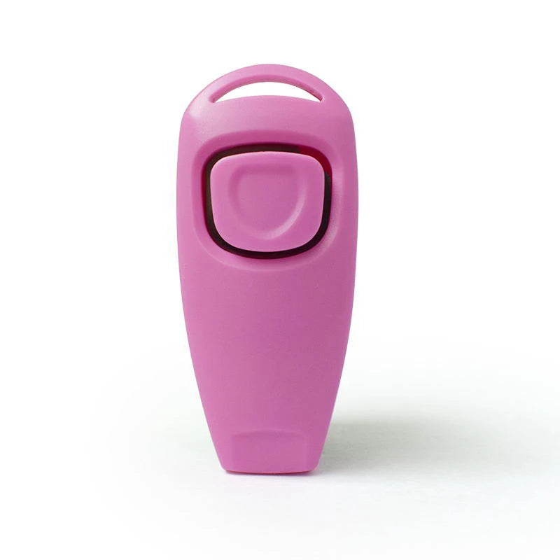 Pet Multifunctional 2 In 1 Clicker Whistle Dog Trainer Clicker With Keyring Pet Puppy Trainer Dog Flute Clicker Pet Supplies