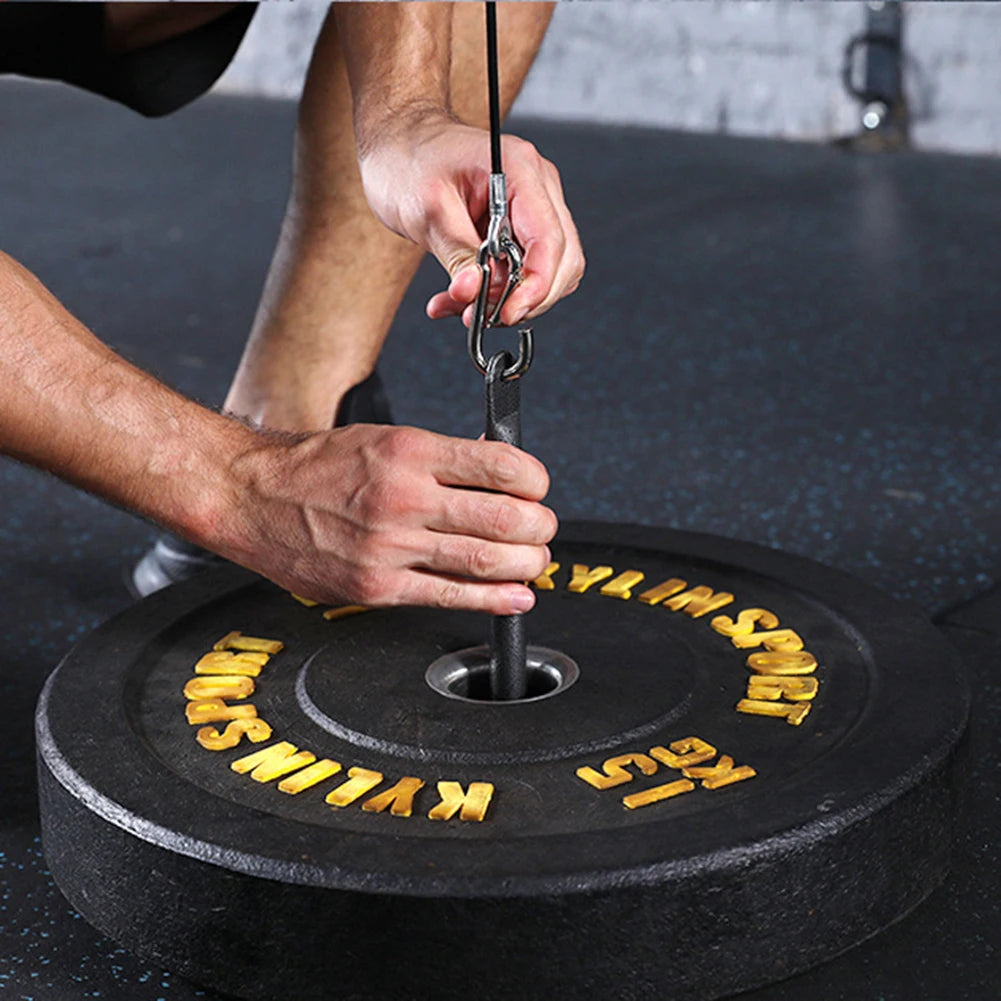 DIY Weight Lifting Workout Set Pull Down Triceps Lifting Training Machine Adjustable Fitness Pulley Cable System Gym Equipment