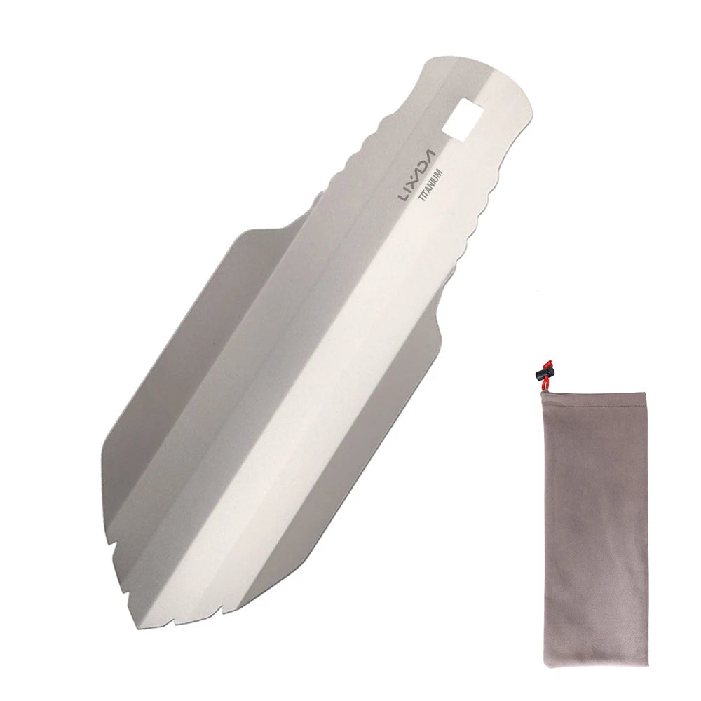 Camping Hand Trowel Titanium Hand Shovel Lixada Titanium Garden Hand Shovel Outdoor Camping Hiking Backpacking Trowel with Clip
