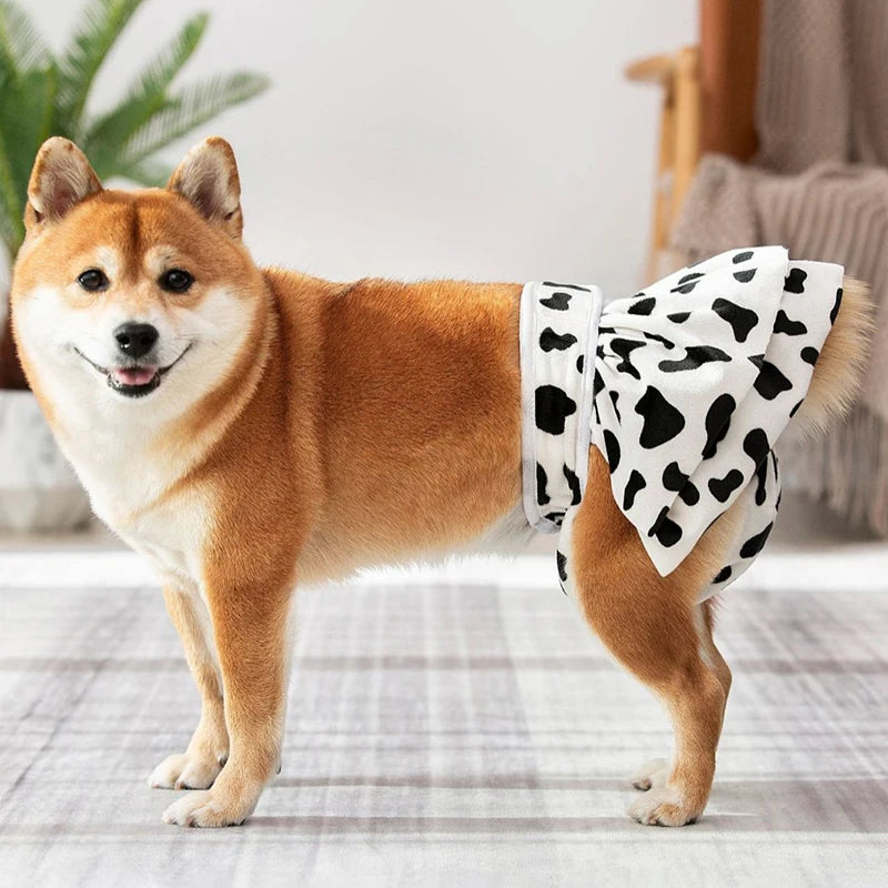Reusable Washable Female Dog Diapers High Absorbency Leak-Proof Design Sanitary Pant Female Dog Physiological Skirt Pet Supplies
