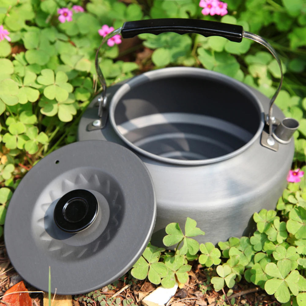 Portable Outdoor Water Kettle Water Pot Teapot Coffee Pot Indoor Aluminum Alloy Tea Kettle Outdoor Camping Hiking Picnic Pot