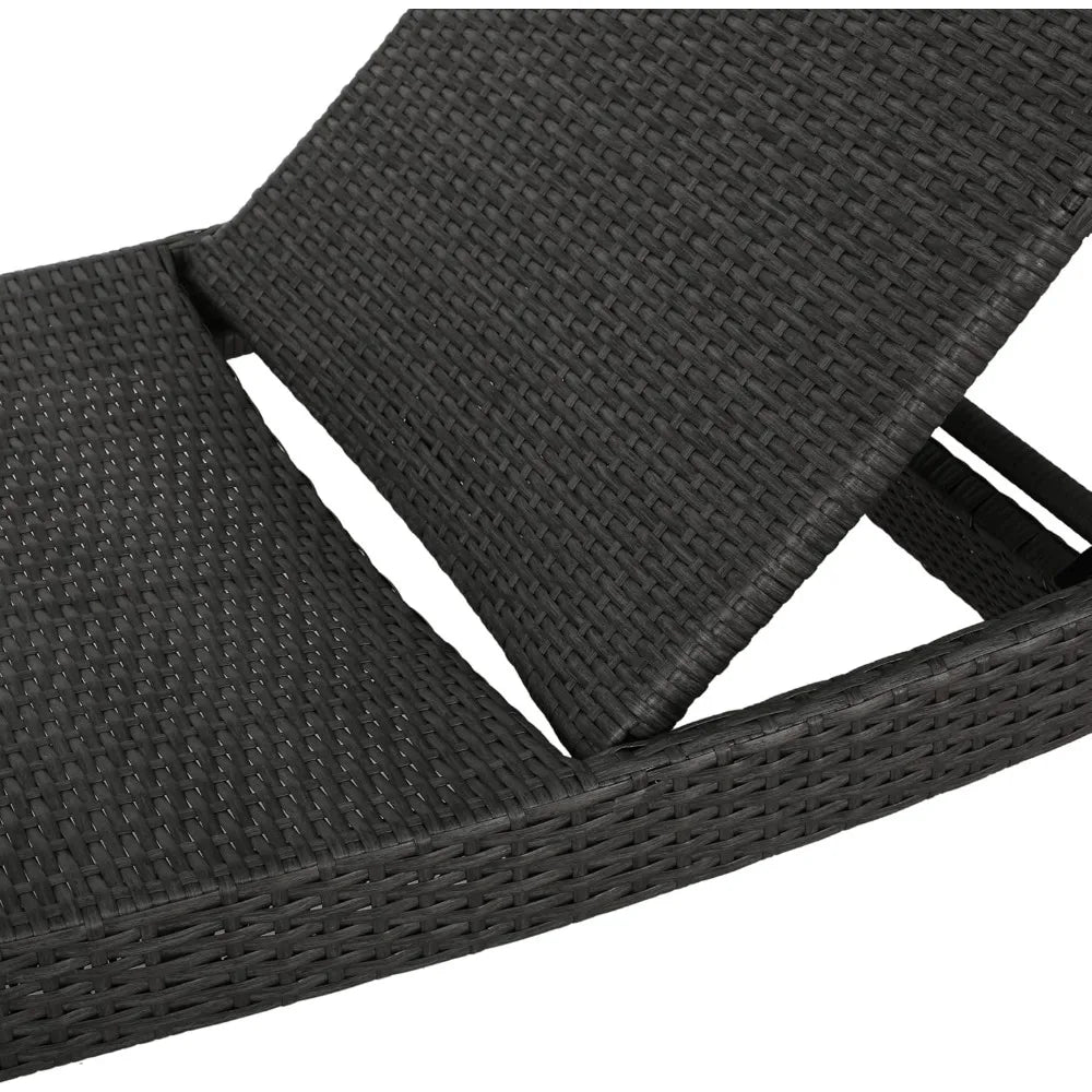 Patio Outdoor Lounge Chair with Reclining Function - Comfortable Patio Furniture for Backyard, Poolside, and Garden Use - Durabl