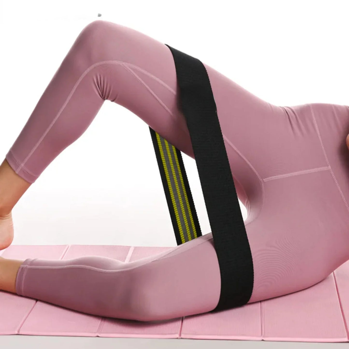 Fitness Resistance Bands Exercise Workout Set Fabric Loop Yoga Booty 3-Piece Leg Thigh Butt Squat Glute