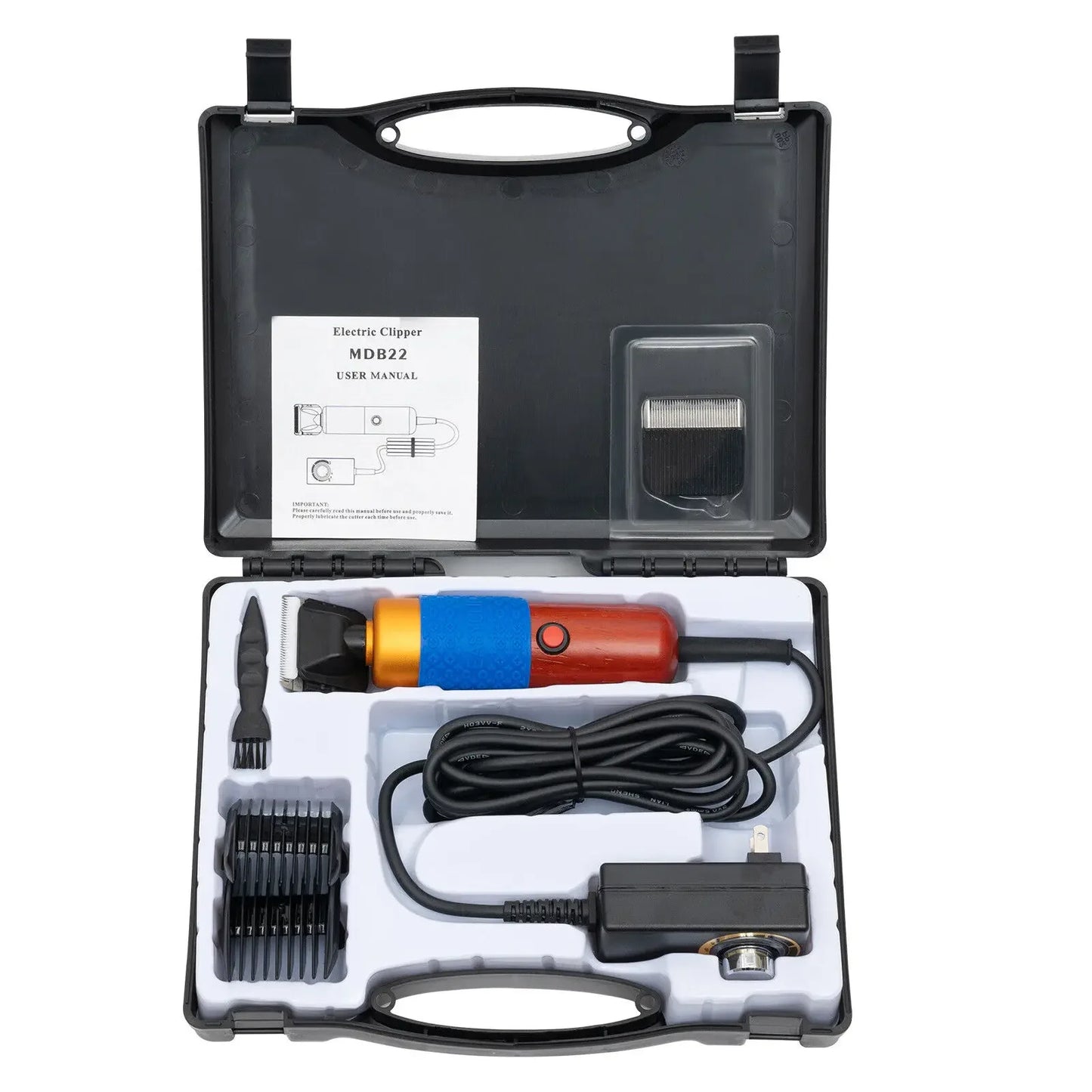200W Electric Clippers Animal Shave Grooming Farm for Dogs Cat Goat Alpaca, Shearing Hand Piece Cutter Livestock Pet Supplies
