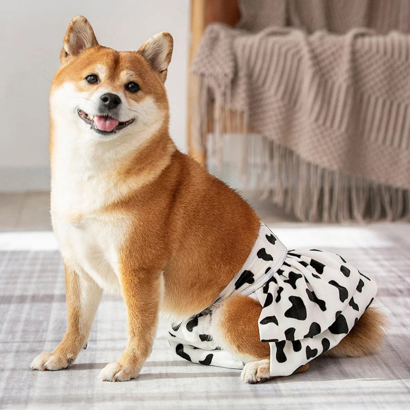 Reusable Washable Female Dog Diapers High Absorbency Leak-Proof Design Sanitary Pant Female Dog Physiological Skirt Pet Supplies