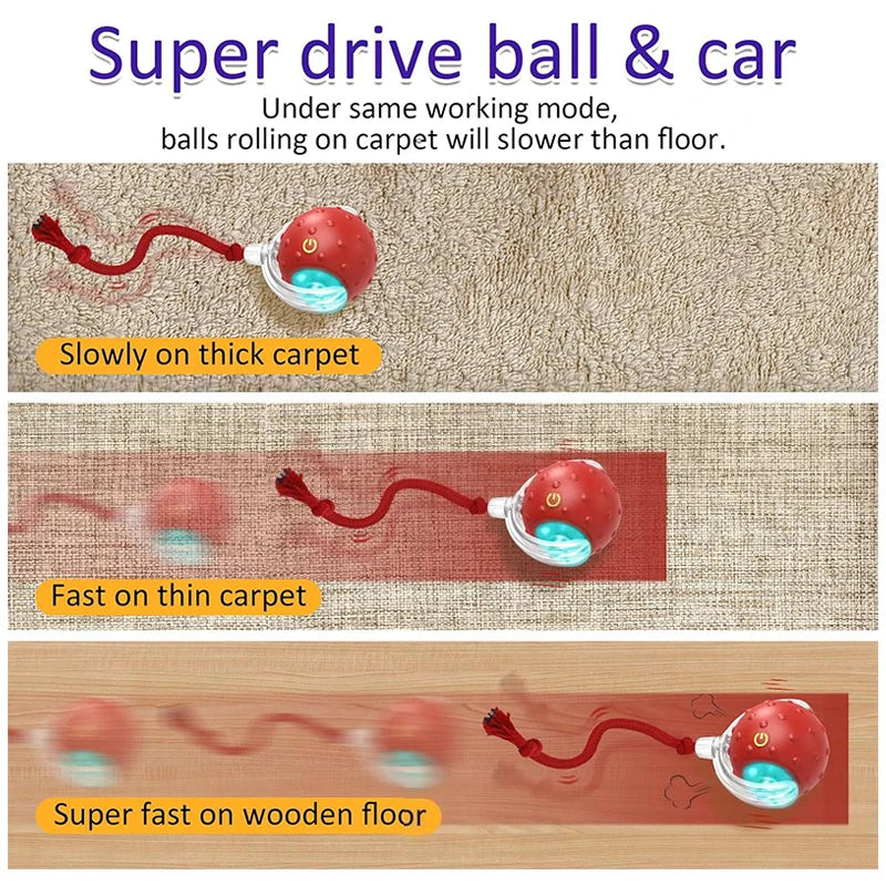 Interactive Cat Toys Ball Indoor Smart Ball Cat Toy Smart Cat Teaser Ball Rechargeable Electric Cat Ball Kitten Toy Pet Supplies