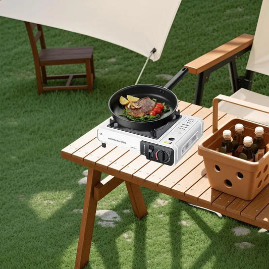 Portable Cassette Stove Cassette Cooking Stove For Camping Windproof High Performance Precise Heat Control Camp Cooking Heater