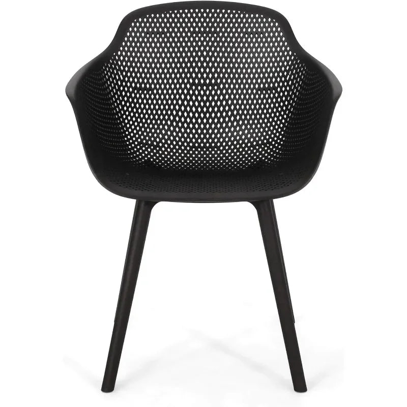 Popular Outdoor Dining Chair (Set of 4), Black Hot-Sell