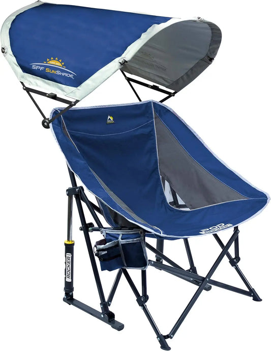 Pod Rocker Outdoor Rocking Chair with SunShade Canopy