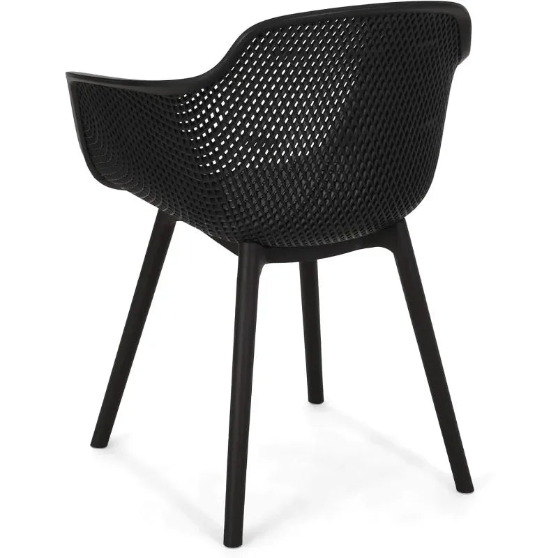 Popular Outdoor Dining Chair (Set of 4), Black Hot-Sell