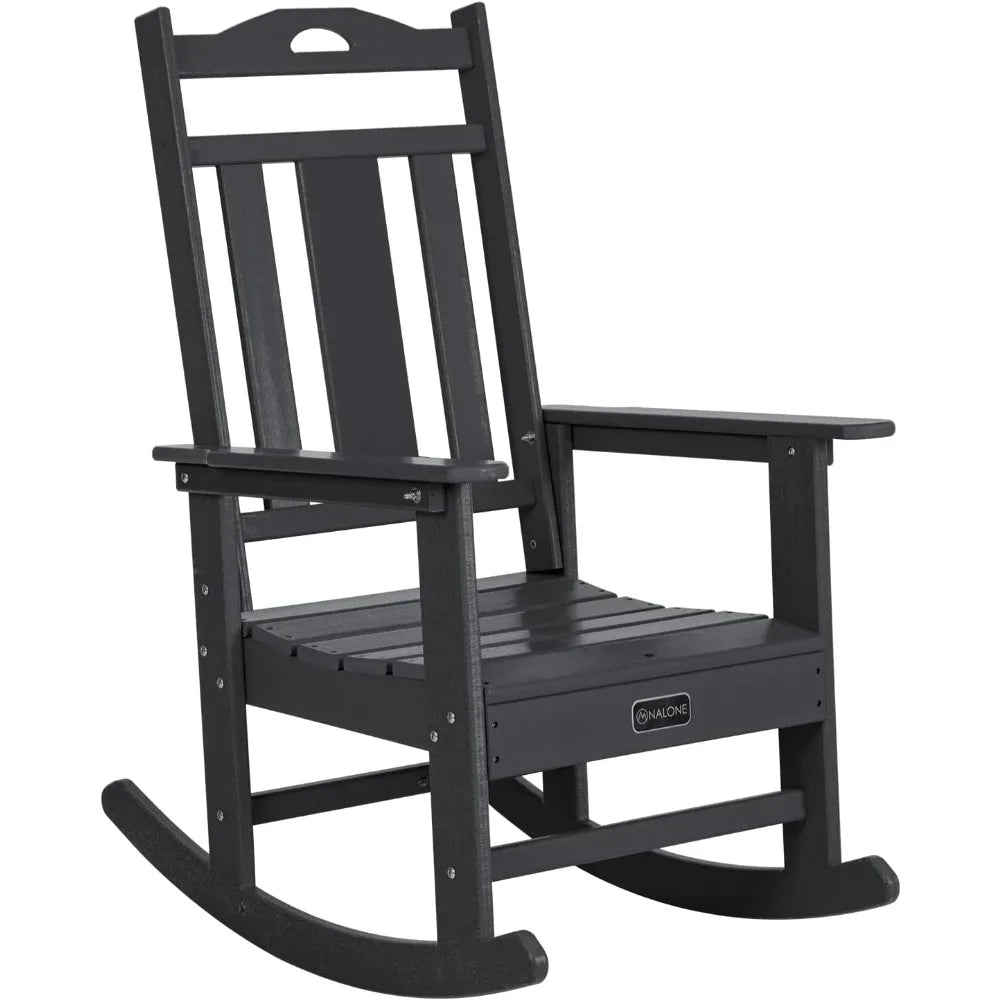Outdoor Rocking Chairs Set  Oversized Porch Rocker Chair for Adult, All-Weather Resistant Patio Rocking Chair